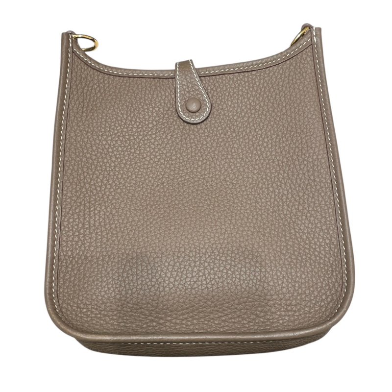 HERMES 愛馬仕 MINI EVELYNE 16 TOGO 大象灰 金釦-2