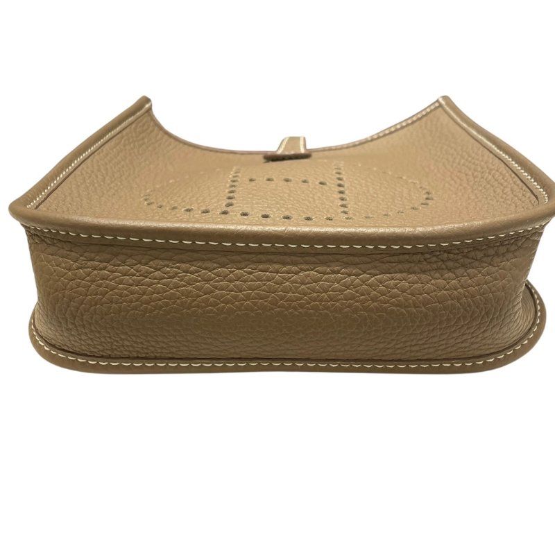 HERMES 愛馬仕 MINI EVELYNE 16 TOGO 大象灰 金釦-5