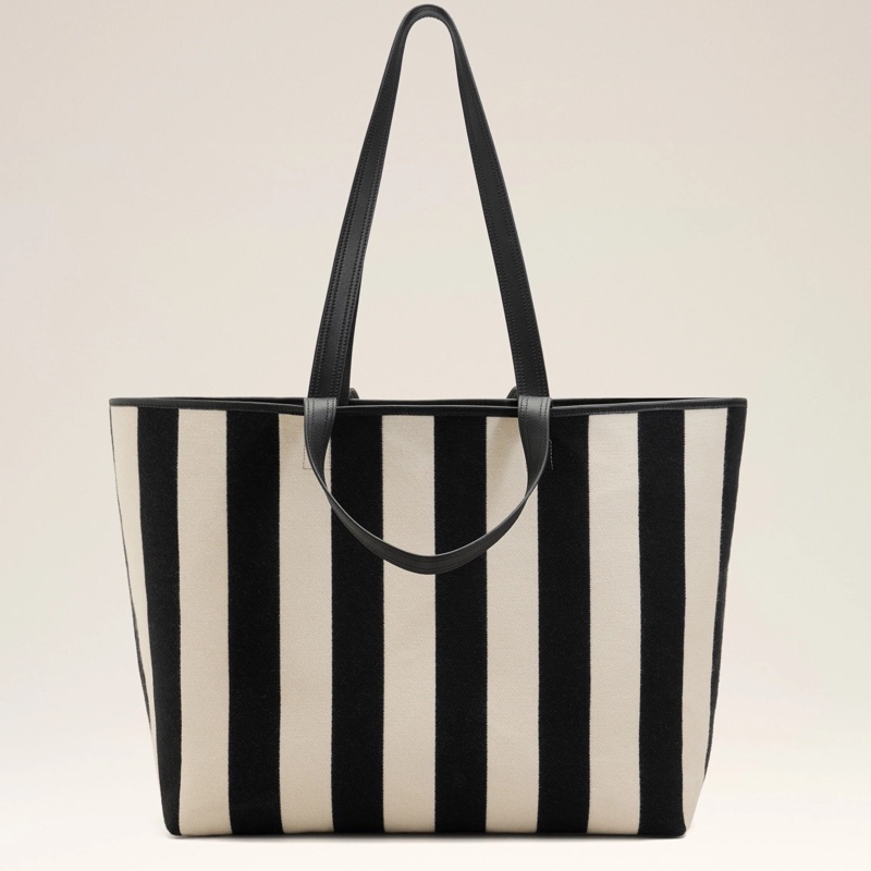 Ami Paris 男女同款 條紋單肩包均碼碼39cm*21cm*34cm-3