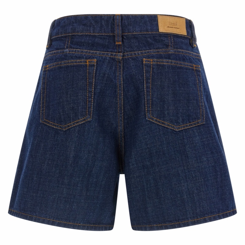 Ami Paris 女士 腰帶環牛仔短褲25 26 27 28 29碼-3