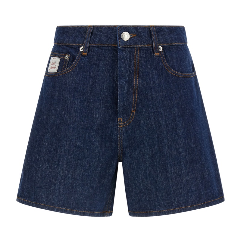 Ami Paris 女士 腰帶環牛仔短褲25 26 27 28 29碼-4