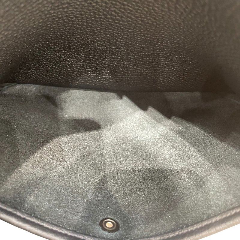 HERMES 愛馬仕 EVELYNE PM 肩背包 TOGO 黑色 銀釦-12