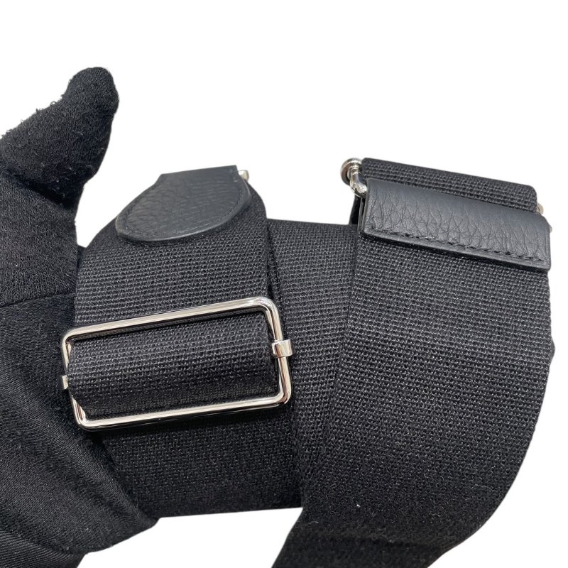 HERMES 愛馬仕 EVELYNE PM 肩背包 TOGO 黑色 銀釦-13