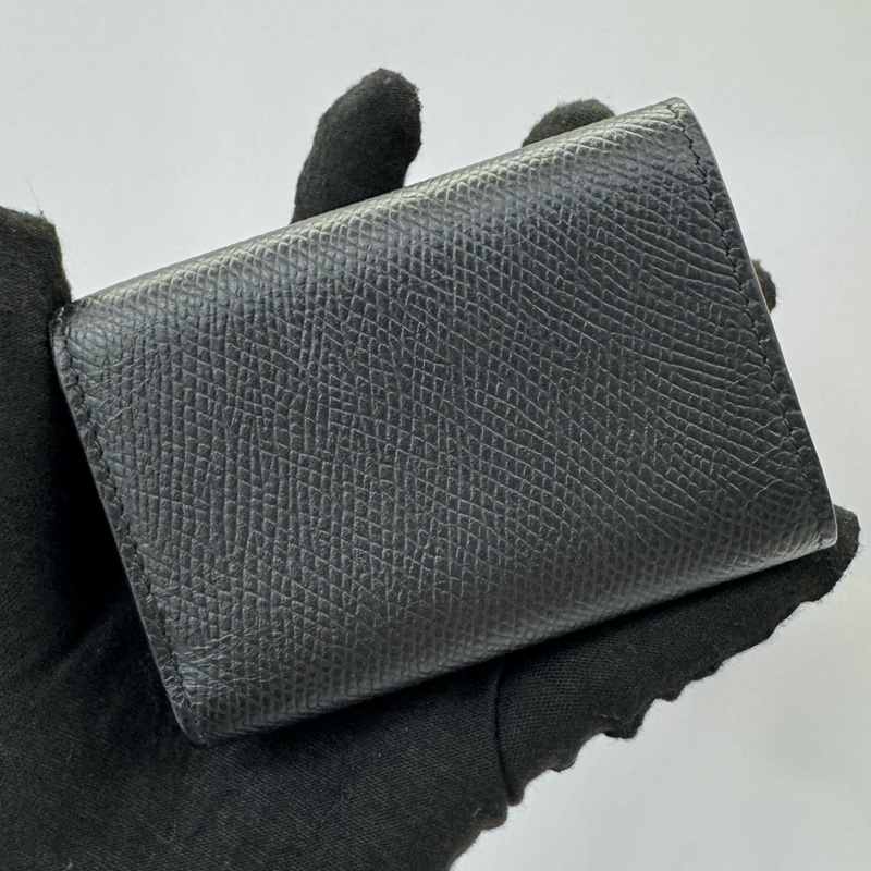 Celine 黑色三折迷你短夾 / 三折式錢包-1