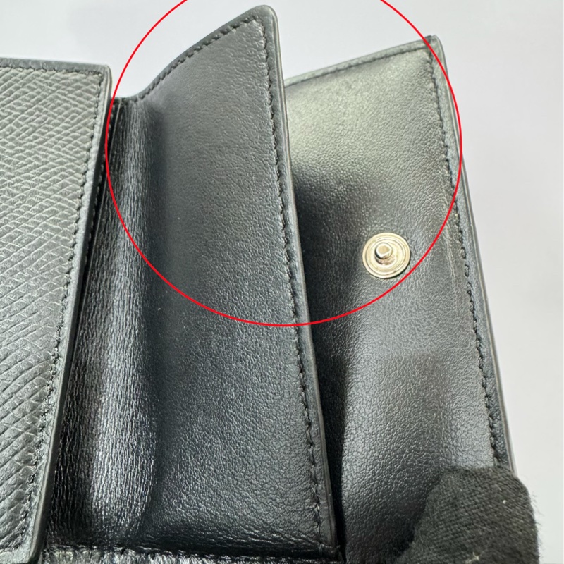 Celine 黑色三折迷你短夾 / 三折式錢包-5