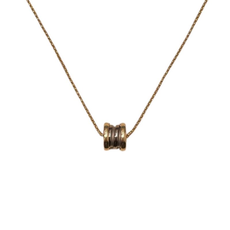 BVLGARI 寶格麗 B.ZERO1 迷你墜鍊 K18PG 項鍊-0