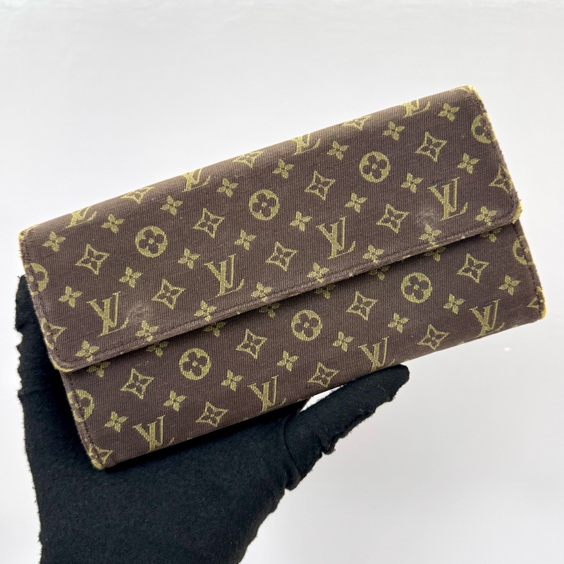路易威登 Louis Vuitton翻蓋長夾 經典老花帆布長款錢包-0