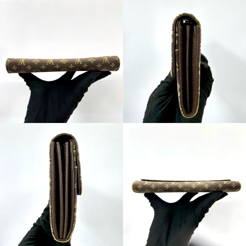 路易威登 Louis Vuitton翻蓋長夾 經典老花帆布長款錢包-3