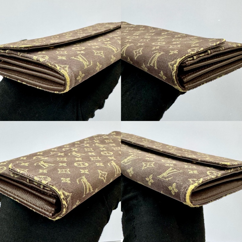 路易威登 Louis Vuitton翻蓋長夾 經典老花帆布長款錢包-4