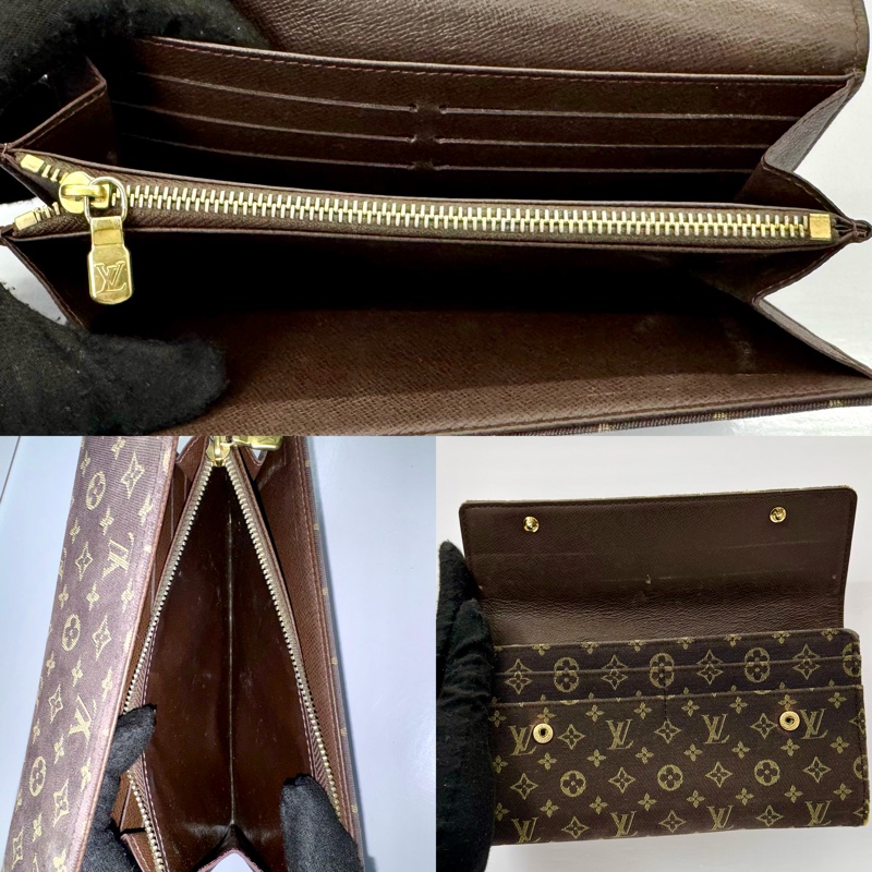 路易威登 Louis Vuitton翻蓋長夾 經典老花帆布長款錢包-5