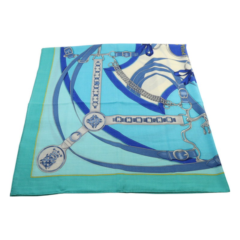 HERMES 羊絨/絲質Scarf 140X140絲巾-2