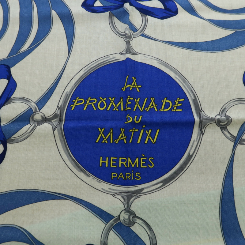HERMES 羊絨/絲質Scarf 140X140絲巾-6