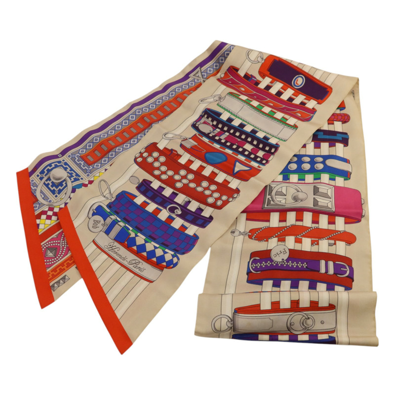 HERMES 絲質Maxi Twilly絲巾-2