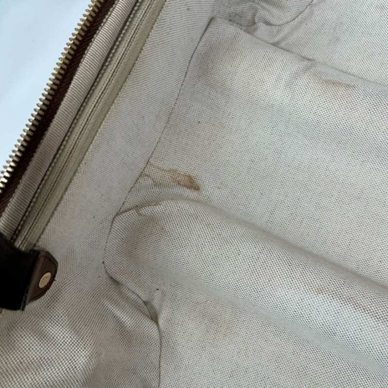 GUCCI古馳老花滿印行李箱 互扣式雙G標牌 帆布拼皮革 行李箱拉桿箱 容量大 實用性強 旅行出差都合適-16