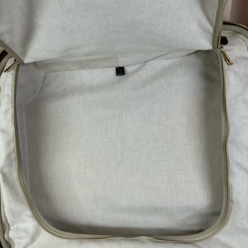 GUCCI古馳老花滿印行李箱 互扣式雙G標牌 帆布拼皮革 行李箱拉桿箱 容量大 實用性強 旅行出差都合適-19
