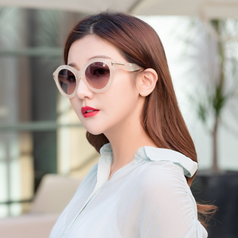 TOM FORD太陽眼鏡(米白色)-4