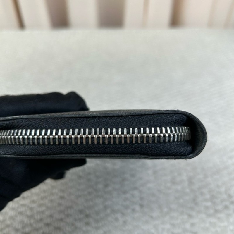 LV路易威登黑棋盤格拉鏈長款錢包 卡位多 容量足 日常實用百搭-20