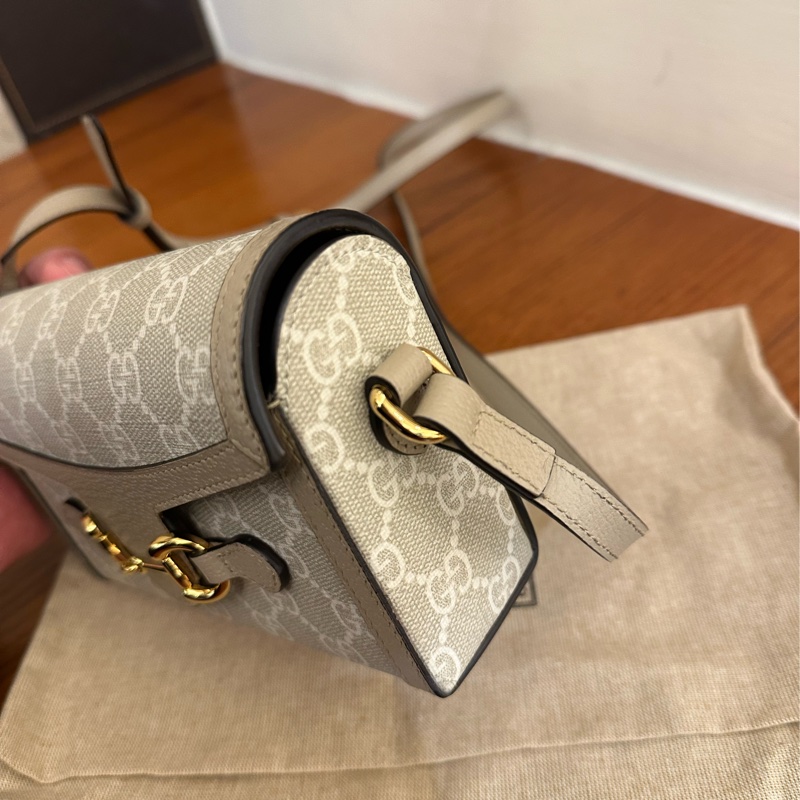 GUCCI 燕麥色PVC 1955小相機包 超好看💕-1