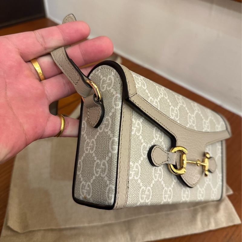 GUCCI 燕麥色PVC 1955小相機包 超好看💕-2