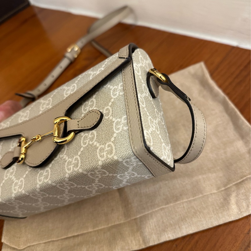 GUCCI 燕麥色PVC 1955小相機包 超好看💕-4