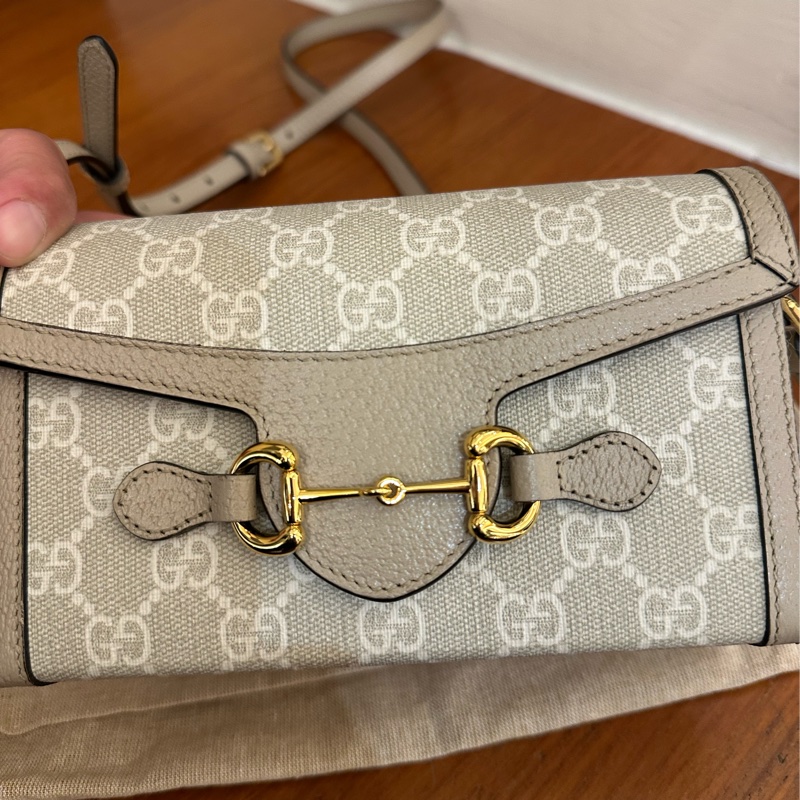 GUCCI 燕麥色PVC 1955小相機包 超好看💕-5