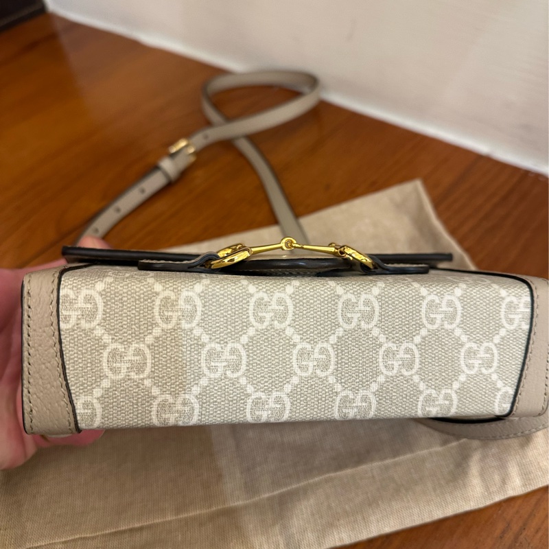 GUCCI 燕麥色PVC 1955小相機包 超好看💕-6