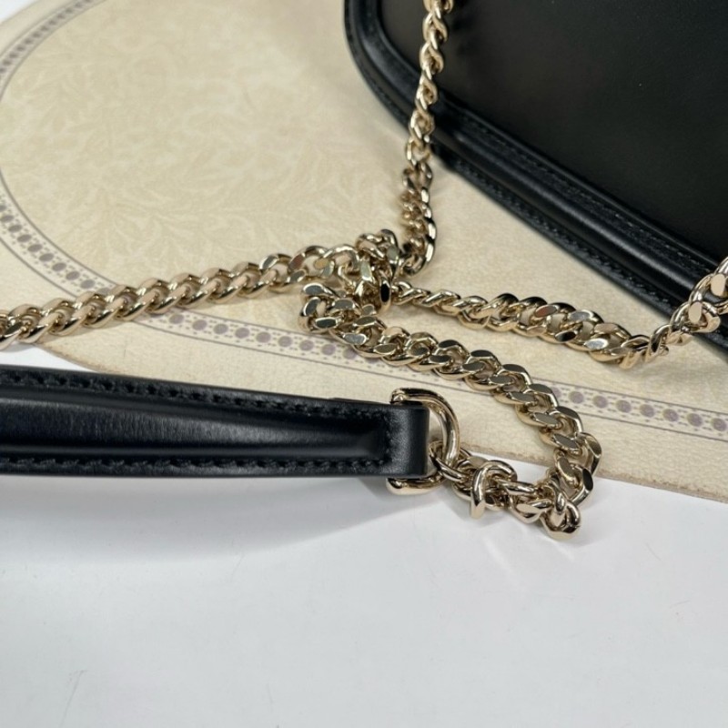 GUCCI古馳 24年票 Blondie鏈條單肩斜挎包 經典設計與現代精髓 非常百搭 斜挎單肩都可以 容量實用 日常出門很方便-24
