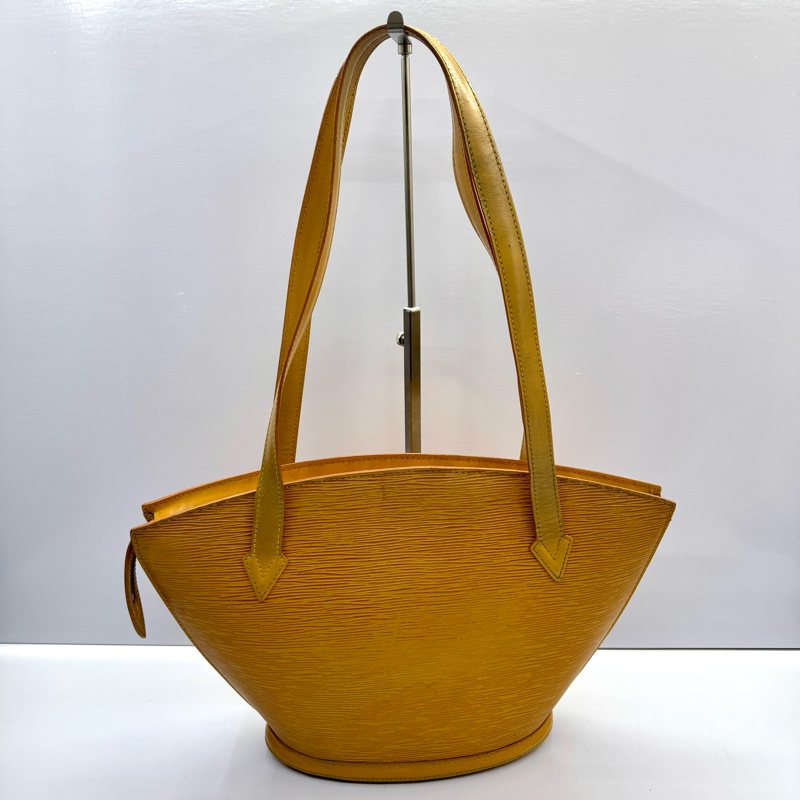 路易威登 Louis Vuitton Epi Saint Jacques 黃色肩背購物包 肩背包 M52339-1
