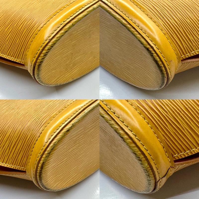 路易威登 Louis Vuitton Epi Saint Jacques 黃色肩背購物包 肩背包 M52339-3