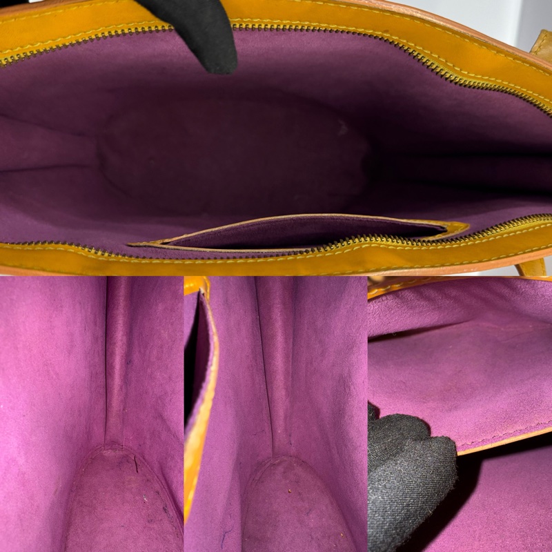 路易威登 Louis Vuitton Epi Saint Jacques 黃色肩背購物包 肩背包 M52339-4