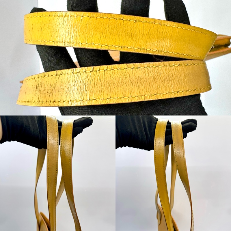 路易威登 Louis Vuitton Epi Saint Jacques 黃色肩背購物包 肩背包 M52339-5