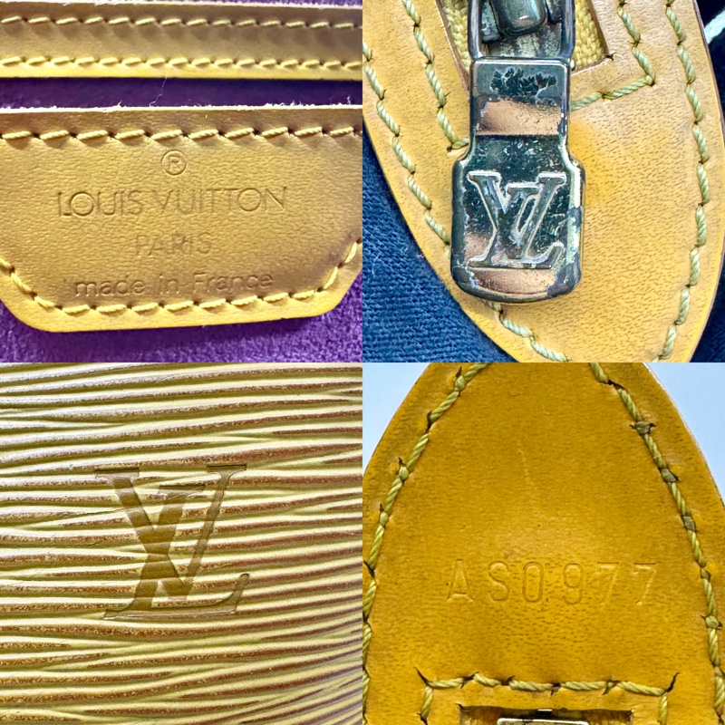 路易威登 Louis Vuitton Epi Saint Jacques 黃色肩背購物包 肩背包 M52339-6