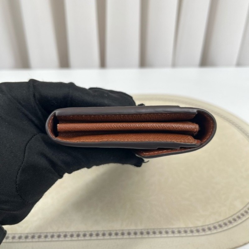 LV路易威登 經典老花搭配豆豆長款信封錢包 內裡整潔 卡位多 容量大-11