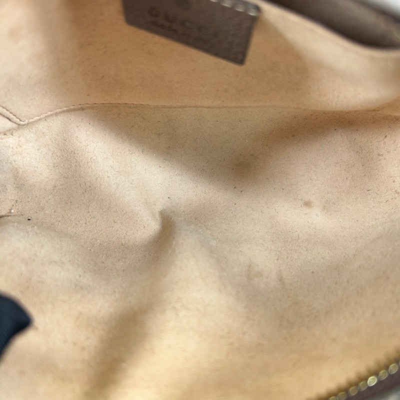 古馳/Gucci  Ophidia腰包，經典GG老花帆布配棕色皮革，紅綠織帶點綴， 金色拉鍊五金，可做腰包斜挎包 內裡乾淨整潔，適合日常通勤背-16