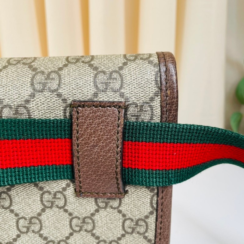 專櫃價3.6折！Gucci古馳  經典虎頭腰包 男女同款 包身立體 百搭不挑衣服 自重很輕  超多明星同款-17