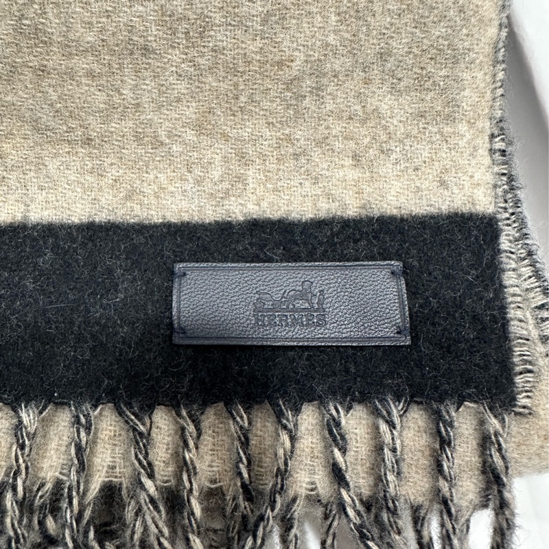全新 Hermes 愛馬仕 馬頭圍巾 Cashmere 30x160-2