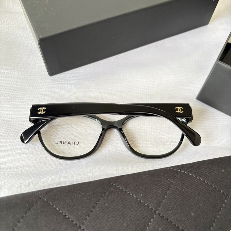 全新代購！Chanel 香奈兒 貓眼 珍珠鏡框 眼鏡 平光鏡 53碼-2