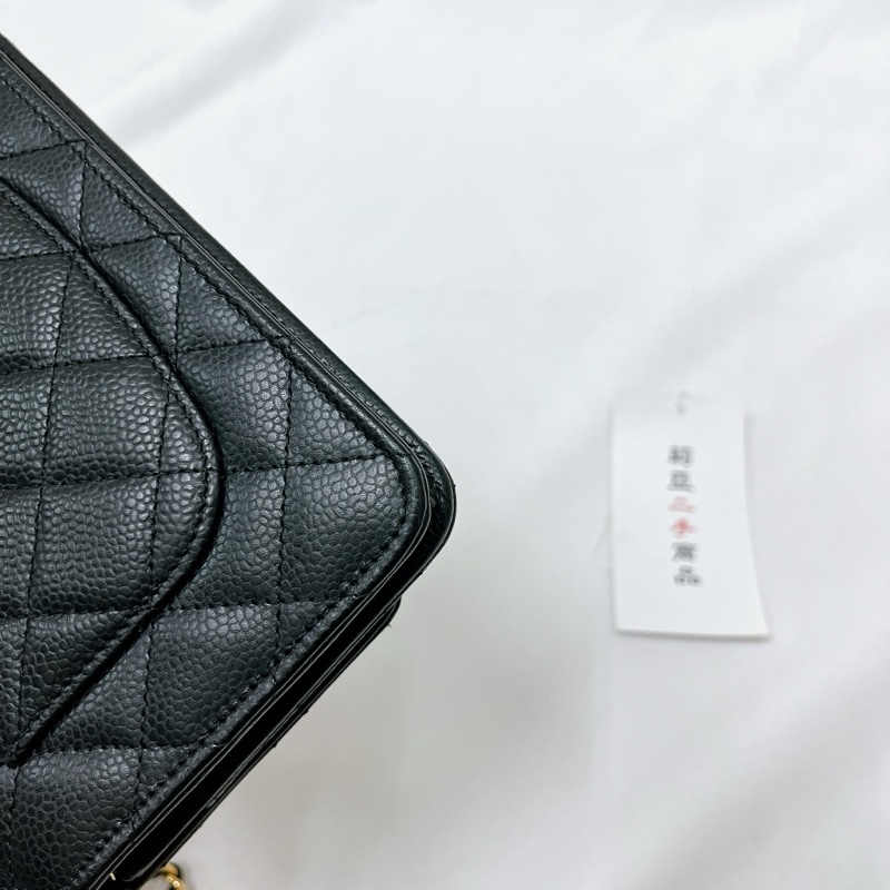 莉亞精品♡Chanel AP0250黑金woc 二手-9