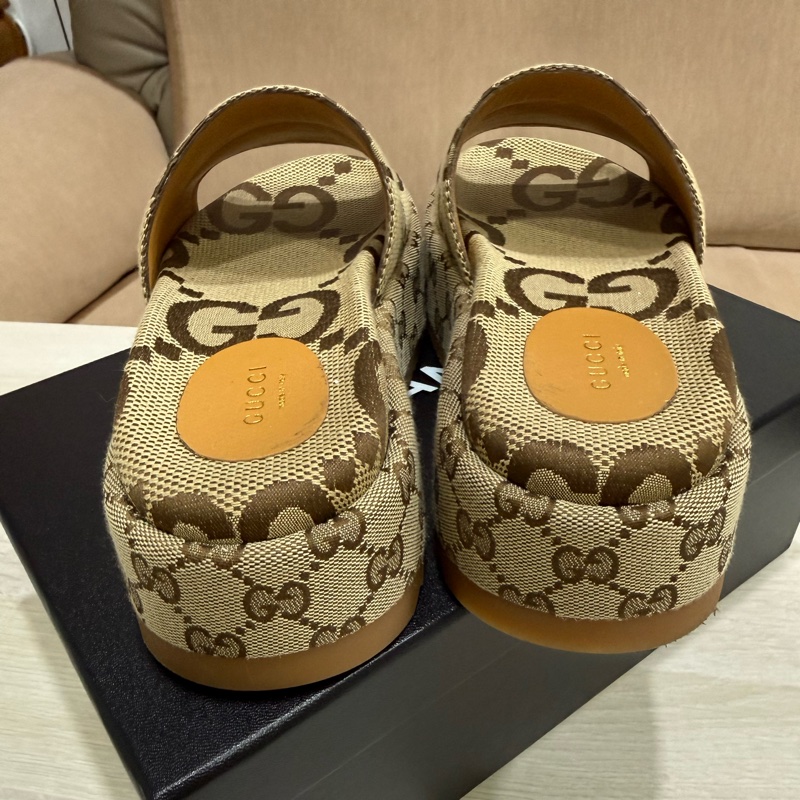 Gucci拖鞋 厚底拖鞋 增高拖鞋尺寸37  38.5可穿-3