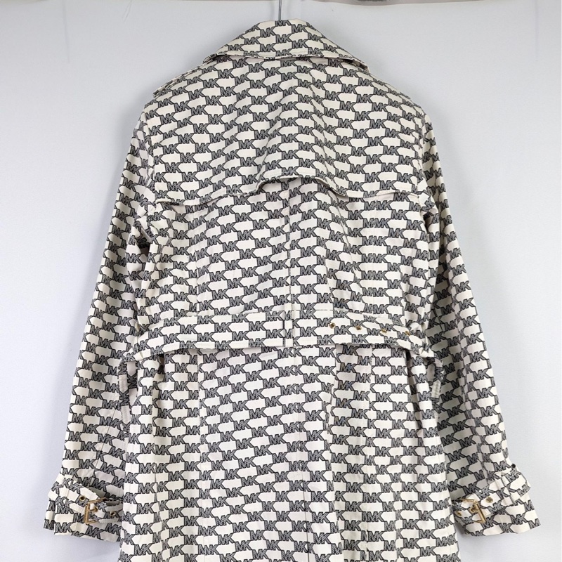 莉亞精品♡MK 滿印長版外套 尺碼M 吊牌 二手-5