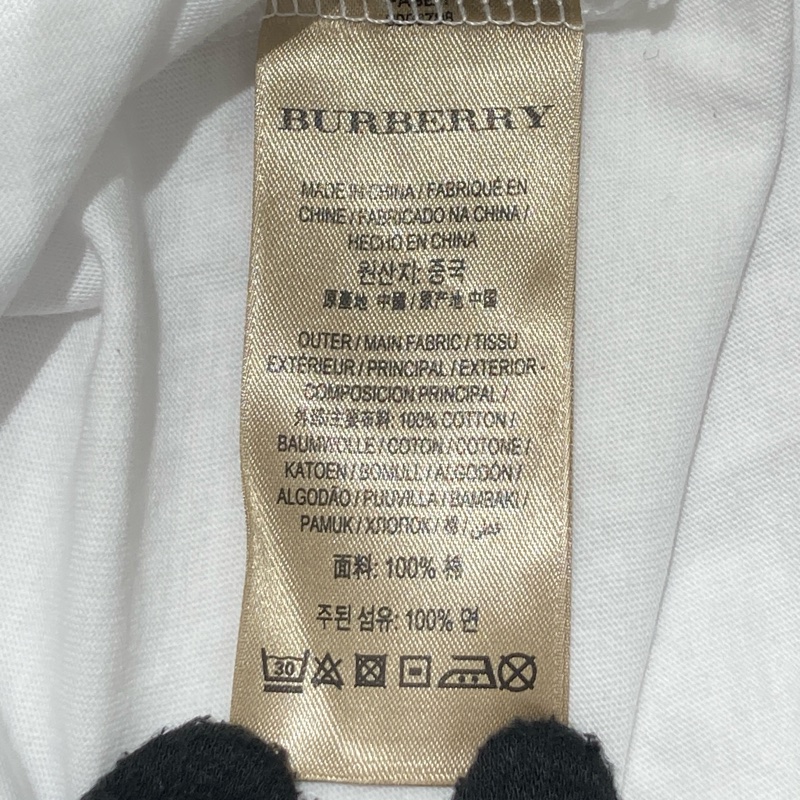 BURBERRY 博柏利 T-SHIRT 棉 白色-8