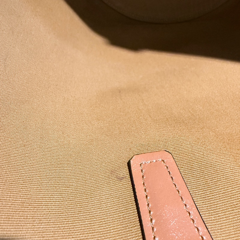 CELINE✨COUFFIN白色老花扇形托特包單肩包沙灘包購物包-26