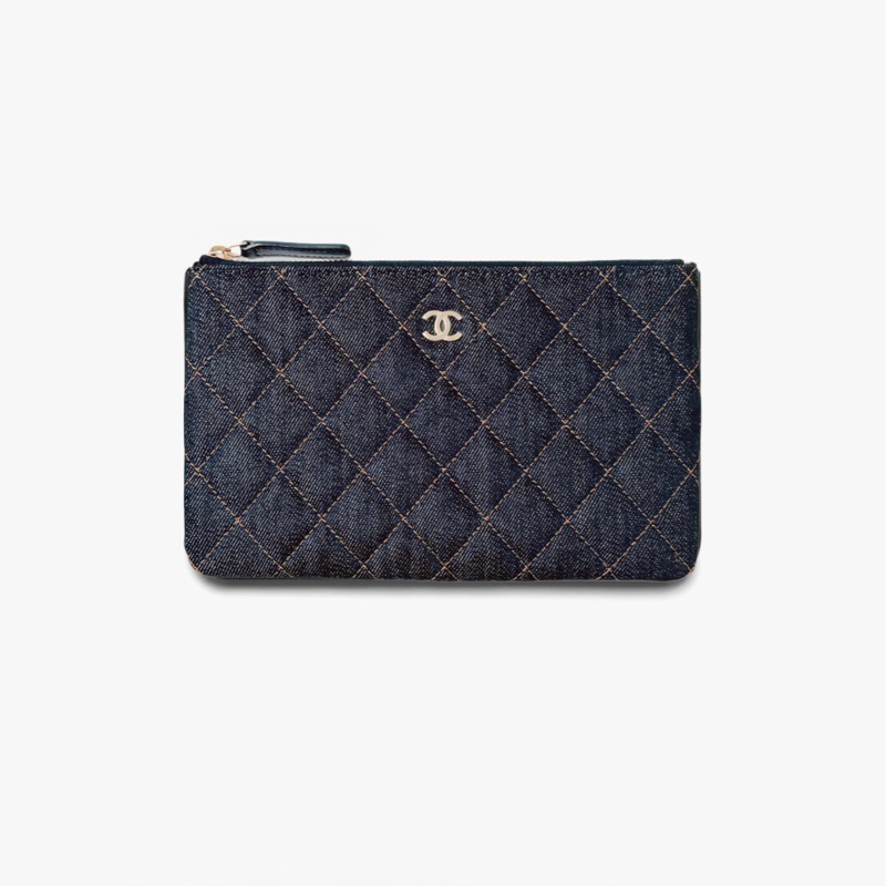 CHANEL 香奈兒【26P 春夏預告】DENIM SMALL O CASE ZIPPY POUCH-4
