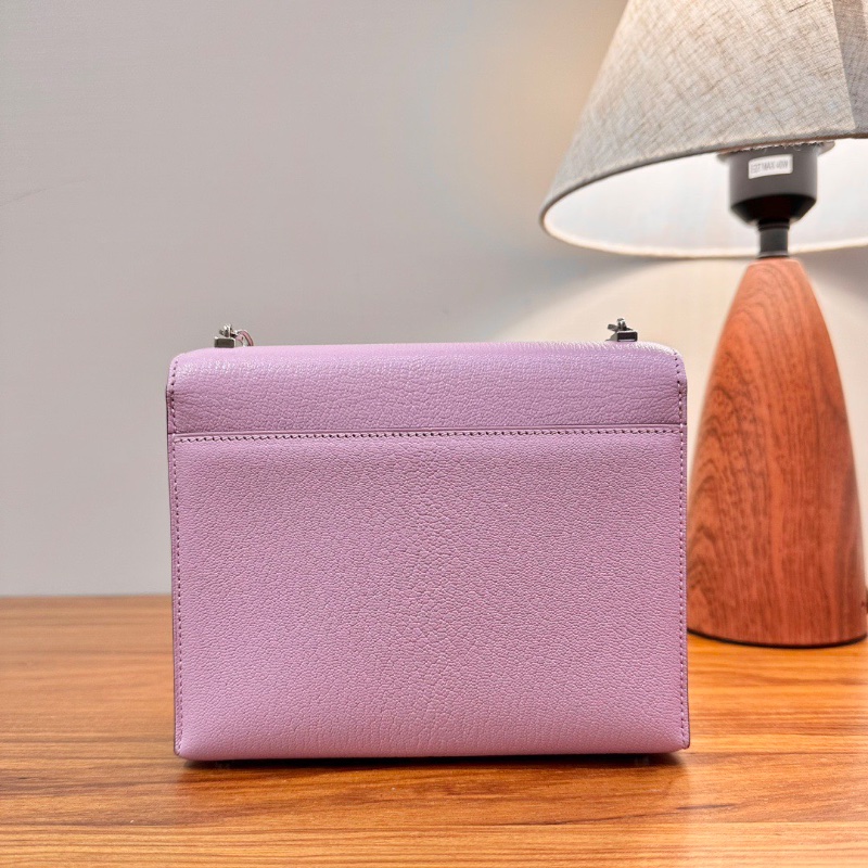 HERMES 錦葵紫銀扣mini verrou肩背斜背包手槍包17*13*4 99新配件塵袋毛氈布-6