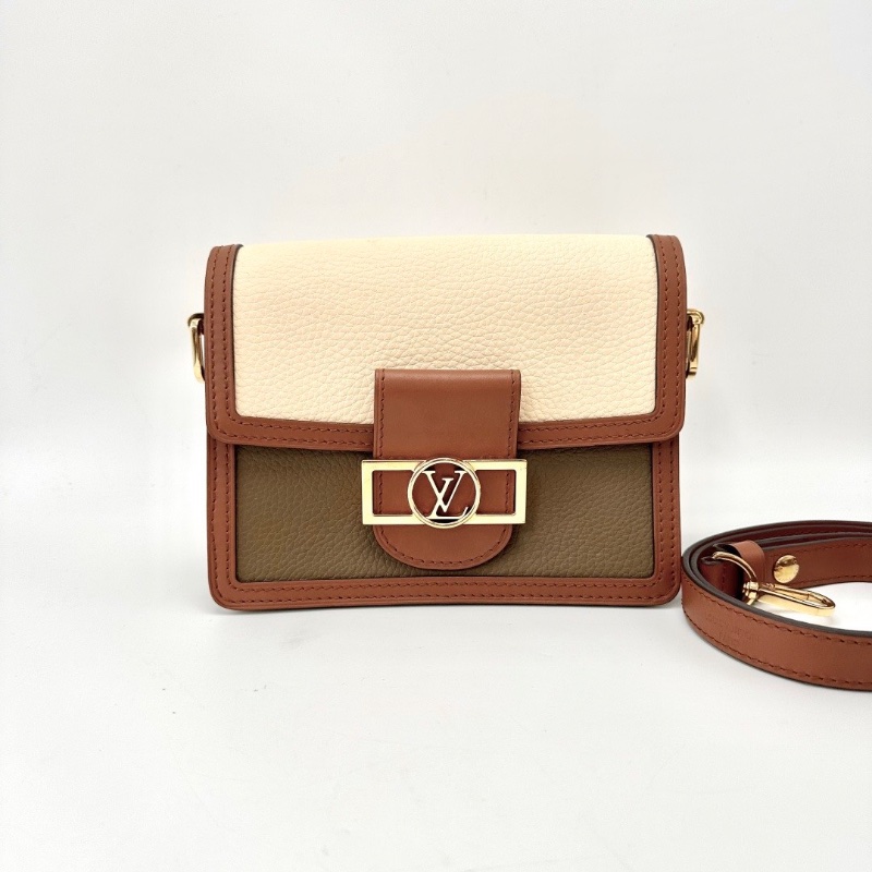 LV 拼色Dauphine達芙妮小號肩背斜背包20*15*9 98新配件塵袋-1