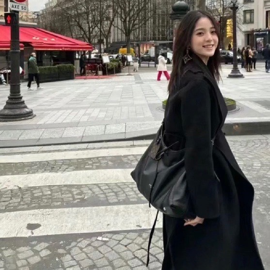 LV Carryall Dark黑武士中 號子母袋斜背包39×30×15 99新配件塵袋-0