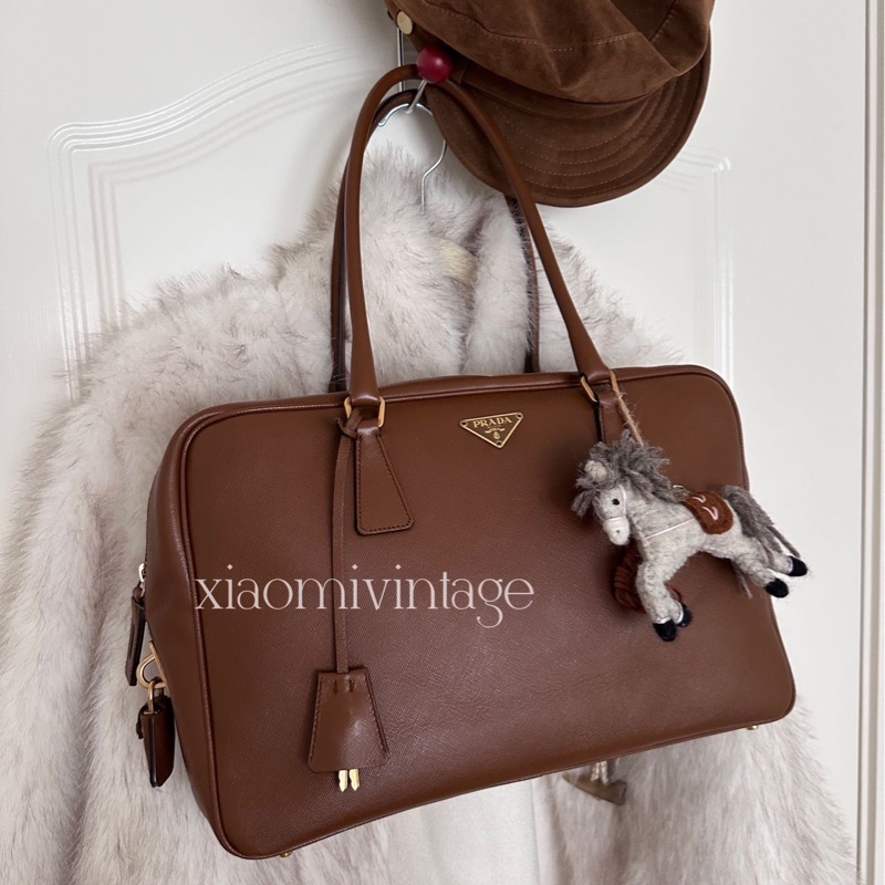 Prada • Plume 35 摩卡棕色-1