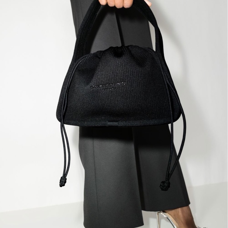 Alexander Wang 女士 Ryan羅紋針織小號手提包均碼碼小號、25cm*8cm*19cm-4
