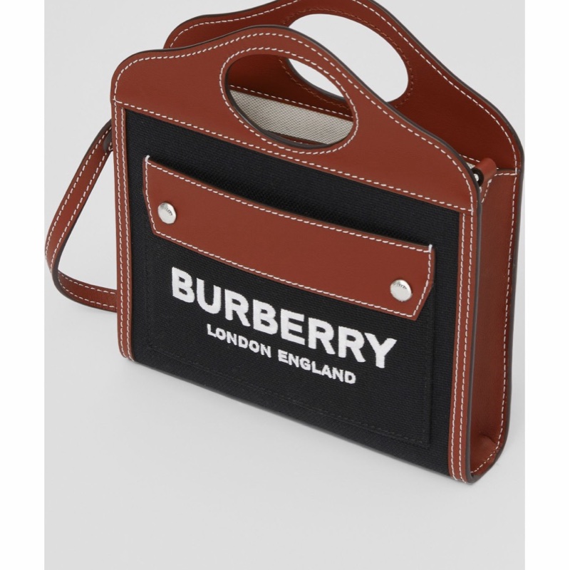 Burberry 女士 迷你徽標單肩包均碼碼常規、15.5 X 4 X 18 CM-3