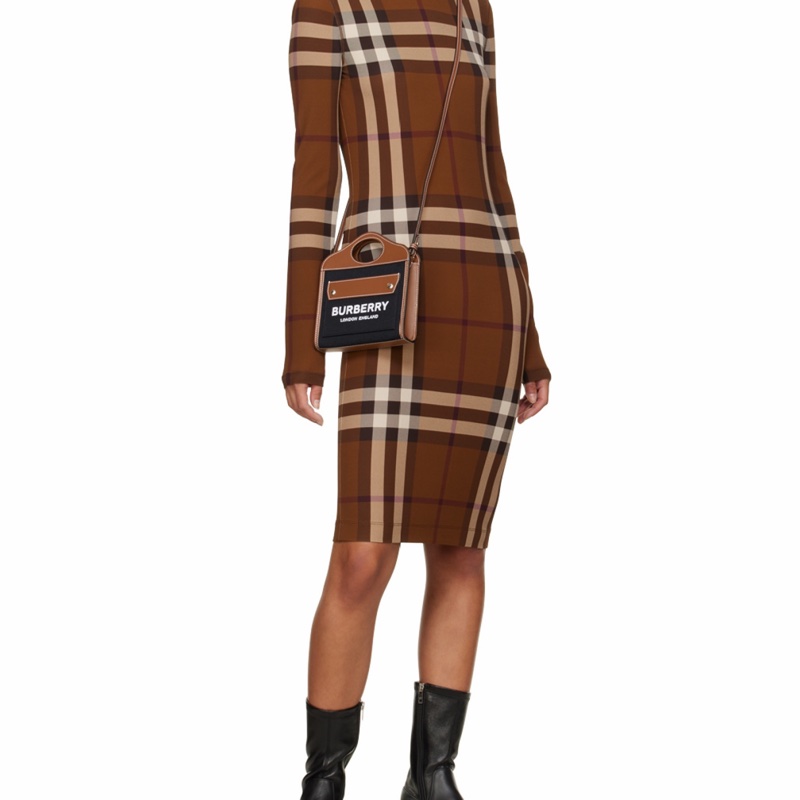 Burberry 女士 迷你徽標單肩包均碼碼常規、15.5 X 4 X 18 CM-4